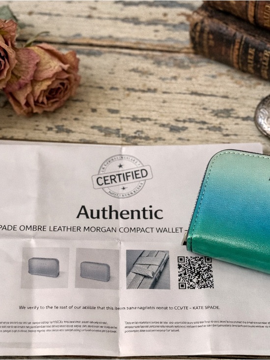 Kate Spade New York Ombre Patent Leather Zip Around Wallet w/COA - Picture 2 of 5